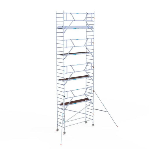 Rollgerüst Euroscaffold Professionell 90x305 10,2m Arbeitshöhe an der Fassade - Gerüstexpress.de