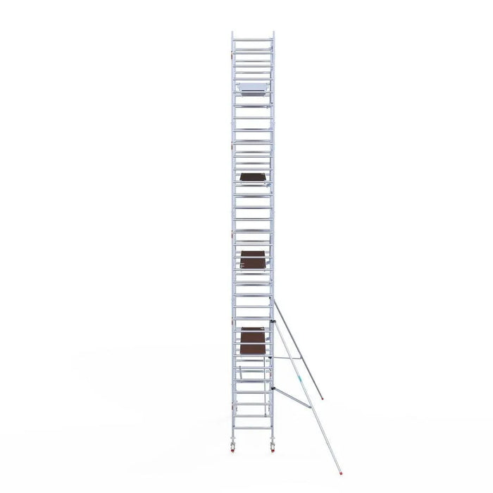 Rollgerüst Euroscaffold Professionell 90x305 10,2m Arbeitshöhe an der Fassade - Gerüstexpress.de