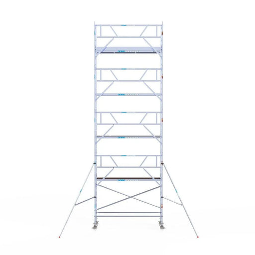 Rollgerüst Euroscaffold Professionell 90x305 10,2m Arbeitshöhe an der Fassade - Gerüstexpress.de