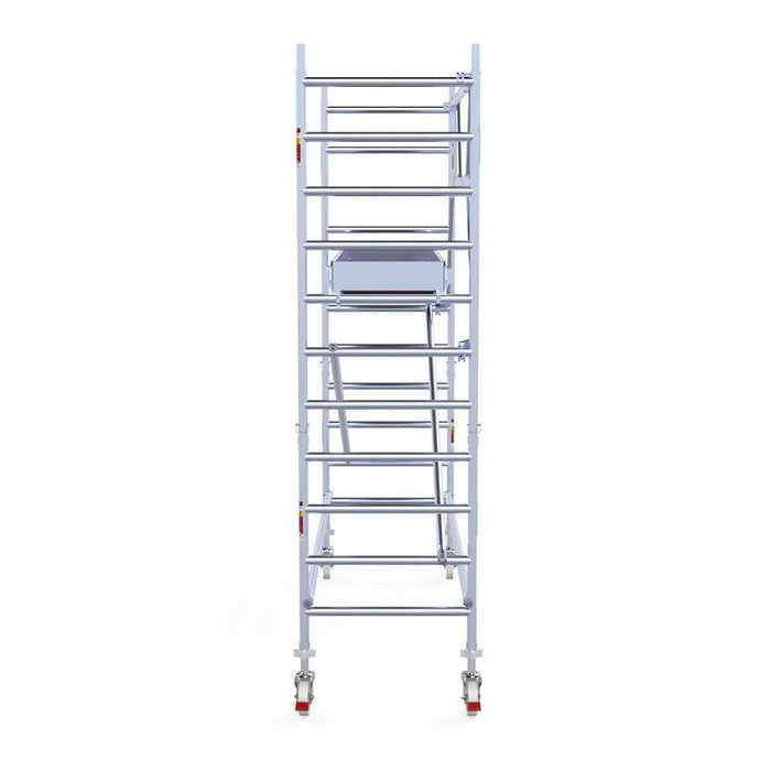 Rollgerüst Euroscaffold Professionell 90x305 4,2m Arbeitshöhe an der Fassade - Gerüstexpress.de