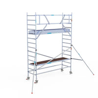 Rollgerüst Euroscaffold Professionell 90x305 5,2m Arbeitshöhe an der Fassade