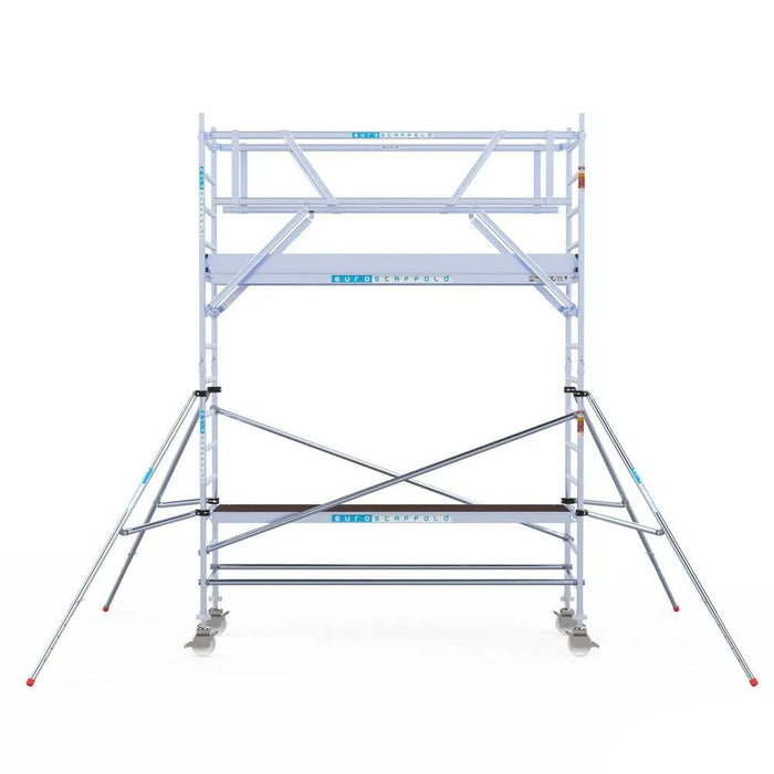Rollgerüst Euroscaffold Professionell 90x305 5,2m Arbeitshöhe Carbonplattform freistehend - Gerüstexpress.de