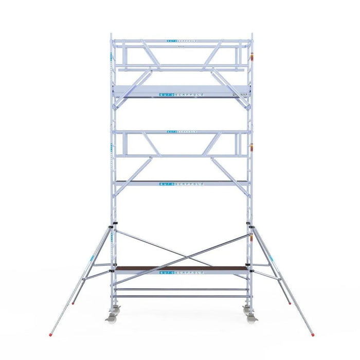 Rollgerüst Euroscaffold Professionell 90x305 7,2m Arbeitshöhe Carbonplattform freistehend - Gerüstexpress.de