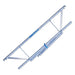 Rollgerüst Euroscaffold Professionell 90x305 7,2m Arbeitshöhe Carbonplattform gegen Fassade - Gerüstexpress.de