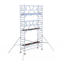 Rollgerüst Euroscaffold Professionell 90x305 7,2m Arbeitshöhe freistehend