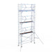 Rollgerüst Euroscaffold Professionell 90x305 8,2m Arbeitshöhe an der Fassade - Gerüstexpress.de