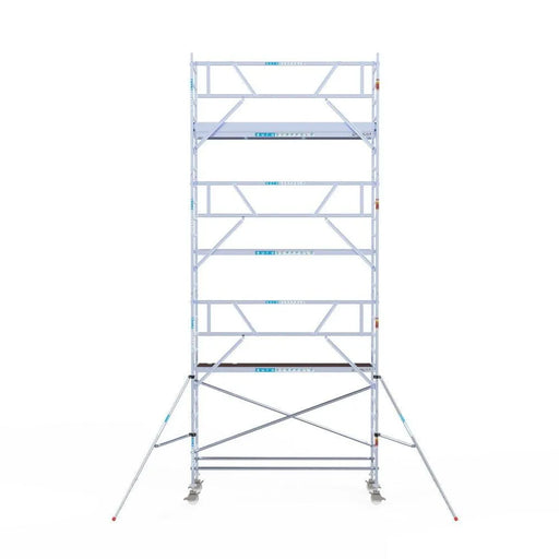 Rollgerüst Euroscaffold Professionell 90x305 8,2m Arbeitshöhe an der Fassade - Gerüstexpress.de