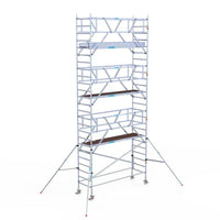 Rollgerüst Euroscaffold Professionell 90x305 8,2m Arbeitshöhe Carbonplattform freistehend