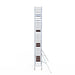 Rollgerüst Euroscaffold Professionell 90x305 9,2m Arbeitshöhe an der Fassade - Gerüstexpress.de