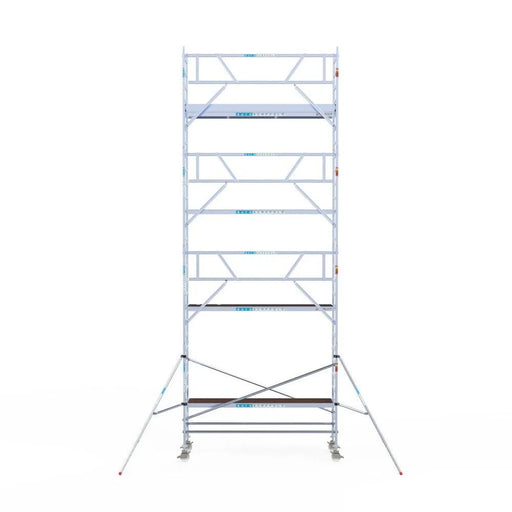Rollgerüst Euroscaffold Professionell 90x305 9,2m Arbeitshöhe an der Fassade - Gerüstexpress.de