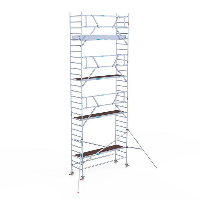 Rollgerüst Euroscaffold Professionell 90x305 9,2m Arbeitshöhe an der Fassade - Gerüstexpress.de