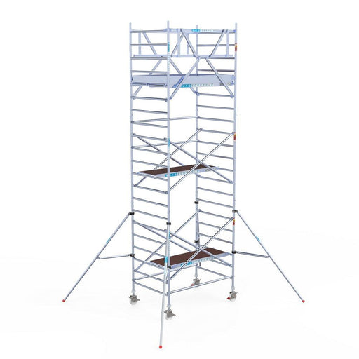 Rollgerüst Original 135x190 Eurogerüst Original 7,2m Arbeitshöhe Carbonplattform freistehend - Gerüstexpress.de