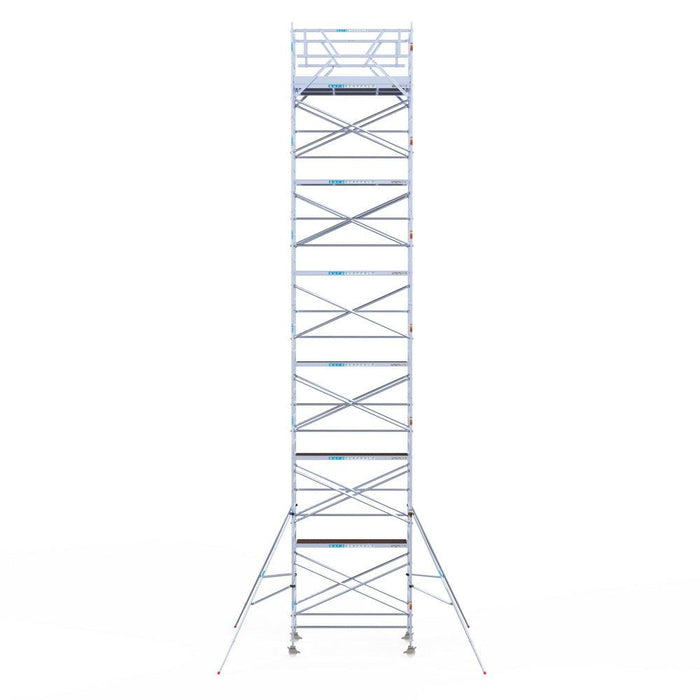Rollgerüst Original 135x250 Eurogerüst Original 14,2m Arbeitshöhe Carbonplattform freistehend - Gerüstexpress.de