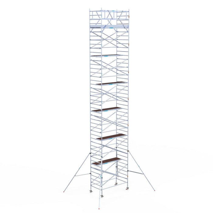 Rollgerüst Original 135x250 Eurogerüst Original 14,2m Arbeitshöhe Carbonplattform freistehend - Gerüstexpress.de