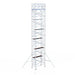 Rollgerüst Original 135x250 Eurogerüst Original 14,2m Arbeitshöhe Carbonplattform freistehend - Gerüstexpress.de