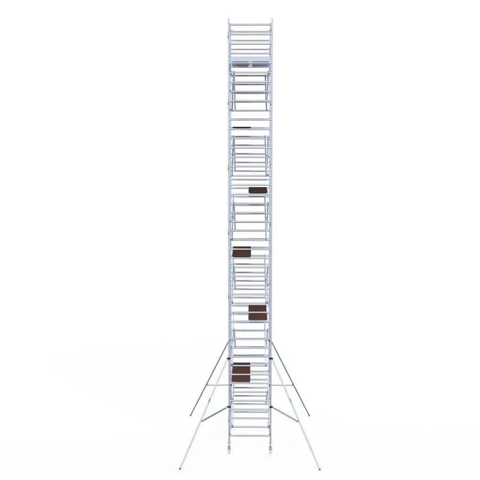 Rollgerüst Original 135x250 Eurogerüst Original 14,2m Arbeitshöhe Carbonplattform freistehend - Gerüstexpress.de