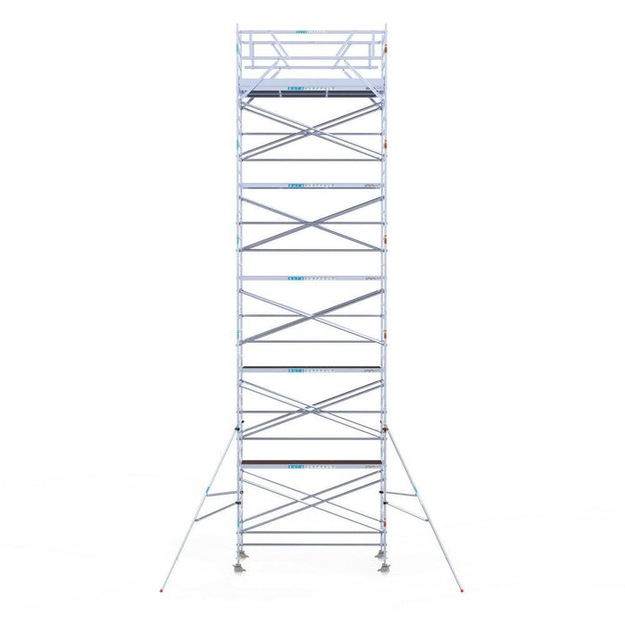 Rollgerüst Original 135x305 Eurogerüst Original 12,2m Arbeitshöhe Carbonplattform freistehend - Gerüstexpress.de