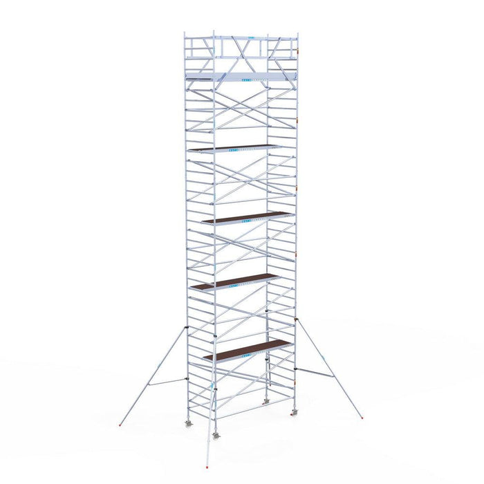 Rollgerüst Original 135x305 Eurogerüst Original 12,2m Arbeitshöhe Carbonplattform freistehend - Gerüstexpress.de