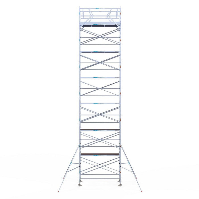Rollgerüst Original 135x305 Eurogerüst Original 14,2m Arbeitshöhe Carbonplattform freistehend - Gerüstexpress.de