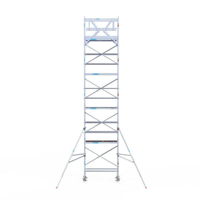 Rollgerüst Original 75x190 Eurogerüst Original 10,2m Arbeitshöhe Carbonplattform freistehend - Gerüstexpress.de