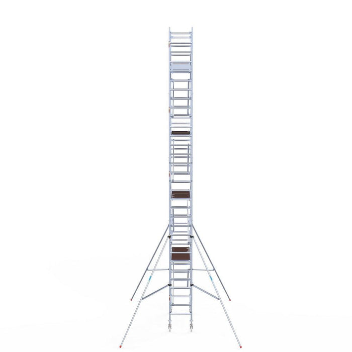 Rollgerüst Original 75x190 Eurogerüst Original 10,2m Arbeitshöhe Carbonplattform freistehend - Gerüstexpress.de