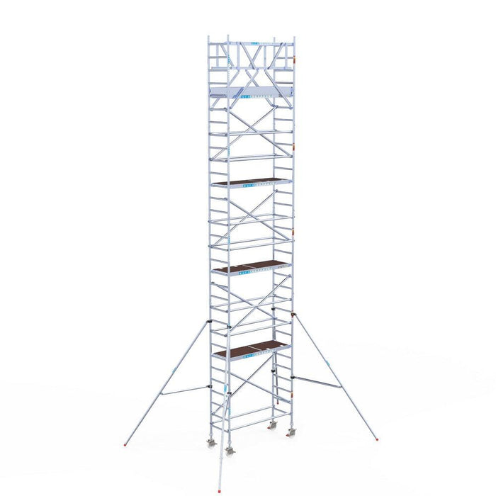 Rollgerüst Original 75x190 Eurogerüst Original 10,2m Arbeitshöhe Carbonplattform freistehend - Gerüstexpress.de