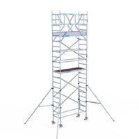 Rollgerüst Original 75x190 Eurogerüst Original 7,2m Arbeitshöhe Carbonplattform freistehend