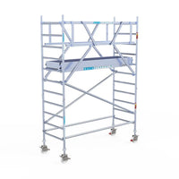 Échafaudage roulant Original 90x250 Euro échafaudage Original 4,2 m de hauteur de travail plate-forme en carbone autoportante