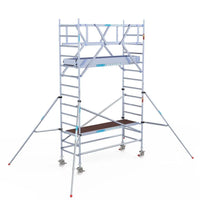 Rollgerüst Original 90x250 Eurogerüst Original 5,2m Arbeitshöhe Carbonplattform freistehend