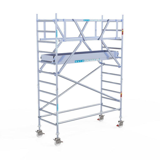 Rollgerüst Original 90x250 Euroscaffold 4,2m Arbeitshöhe freistehend - Gerüstexpress.de