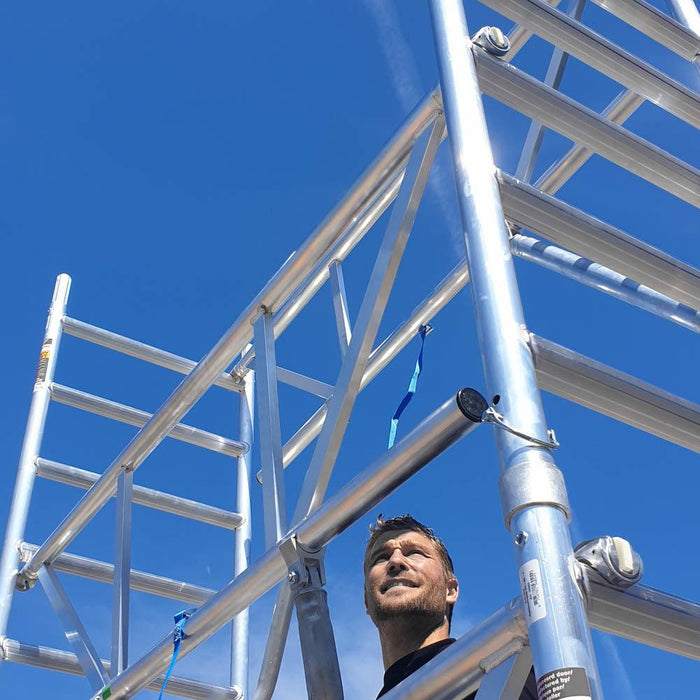 Rollgerüst Sicherheitsgeländer 250 cm - Gerüstexpress.de