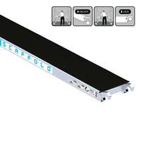 Rollgerüstplattform Carbonboden schmal 250x30 cm ohne Klappe