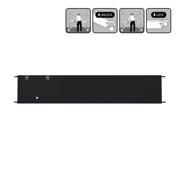 Rollgerüstplattformen aus Carbon oder Holz – mit/ohne Luke | 190/250/305/400 cm - Gerüstexpress.de