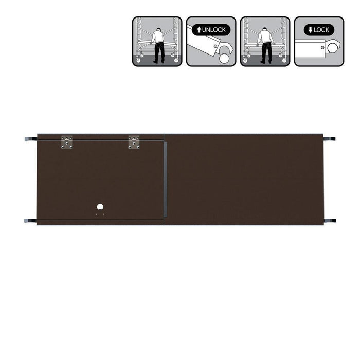 Rollgerüstplattformen aus Carbon oder Holz – mit/ohne Luke | 190/250/305/400 cm - Gerüstexpress.de