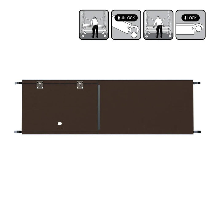 Rollgerüstplattformen aus Carbon oder Holz – mit/ohne Luke | 190/250/305/400 cm - Gerüstexpress.de