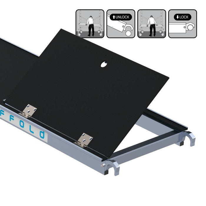 Rollgerüstplattformen aus Carbon oder Holz – mit/ohne Luke | 190/250/305/400 cm - Gerüstexpress.de