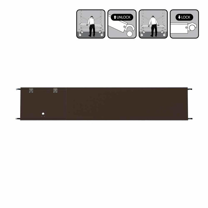 Rollgerüstplattformen aus Carbon oder Holz – mit/ohne Luke | 190/250/305/400 cm - Gerüstexpress.de