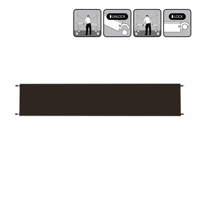 Rollgerüstplattformen aus Carbon oder Holz – mit/ohne Luke | 190/250/305/400 cm - Gerüstexpress.de