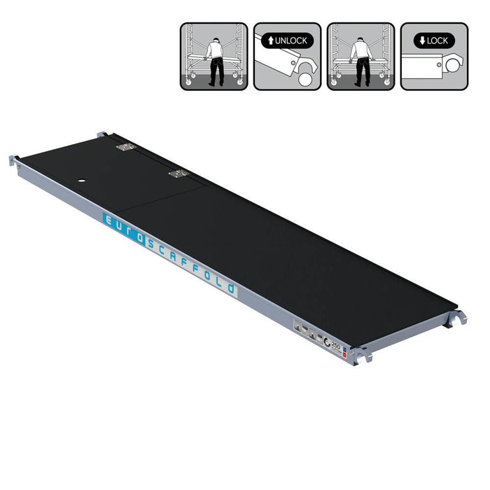 Rollgerüstplattformen aus Carbon oder Holz – mit/ohne Luke | 190/250/305/400 cm - Gerüstexpress.de