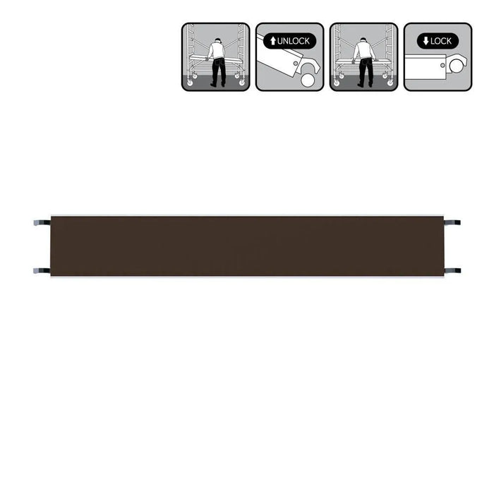 Rollgerüstplattformen schmal 190x30 cm ohne Klappe - Gerüstexpress.de
