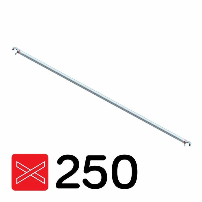 Rollgerüststrebe Diagonal und Horizontal 140/150/190/250/305/400 cm - Gerüstexpress.de