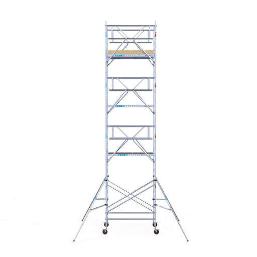 Rollgerüst Euroscaffold Basic Plus 135x190 9,2m Arbeitshöhe freistehend mit Carbon - GerüstExpress