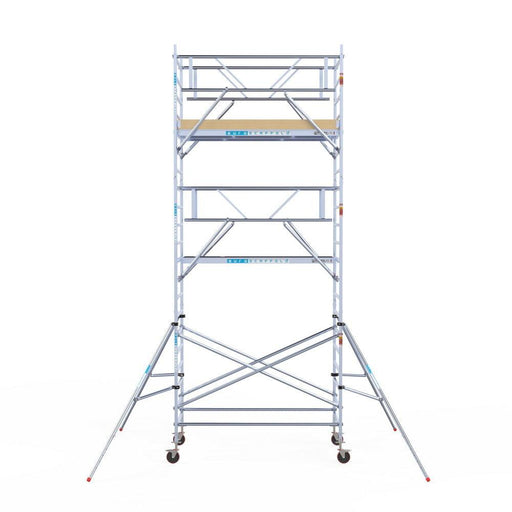 Rollgerüst Euroscaffold Basic Plus 135x250 7,2m Arbeitshöhe freistehend mit Carbon - GerüstExpress