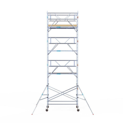 Rollgerüst Euroscaffold Basic Plus 135x250 9,2m Arbeitshöhe freistehend mit Carbon - GerüstExpress