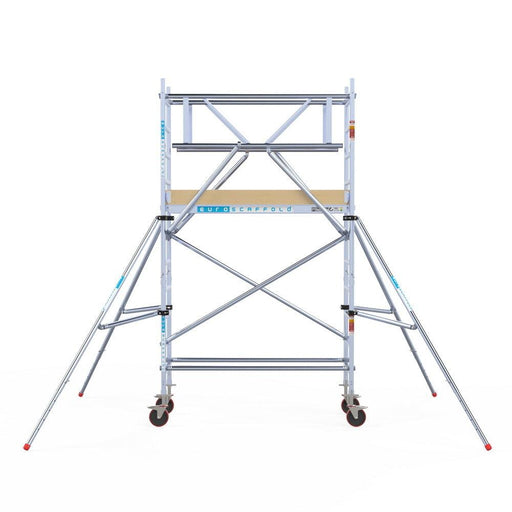 Rollgerüst Euroscaffold Basic Plus 75x190 4,2m Arbeitshöhe freistehend - GerüstExpress