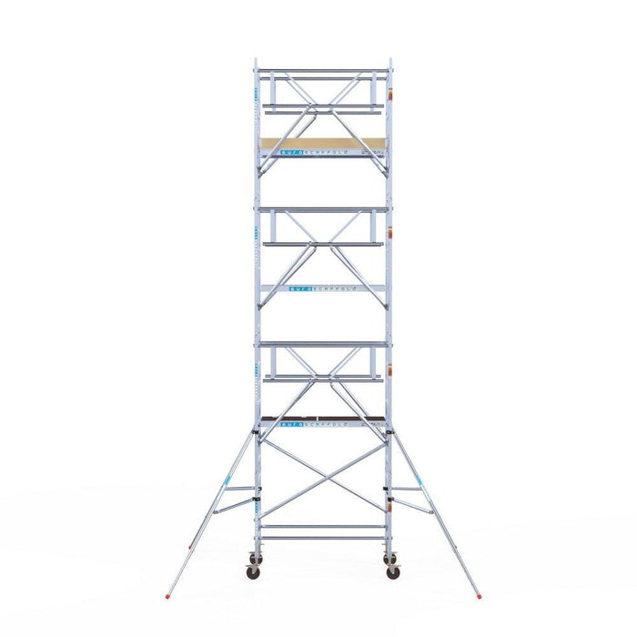 Rollgerüst Euroscaffold Basic Plus 90x190 8,2m Arbeitshöhe freistehend - GerüstExpress