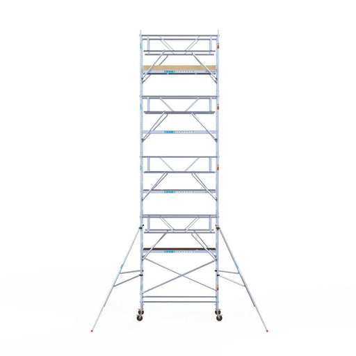 Rollgerüst Euroscaffold Basic Plus 90x250 10,2m Arbeitshöhe freistehend mit Carbon - GerüstExpress