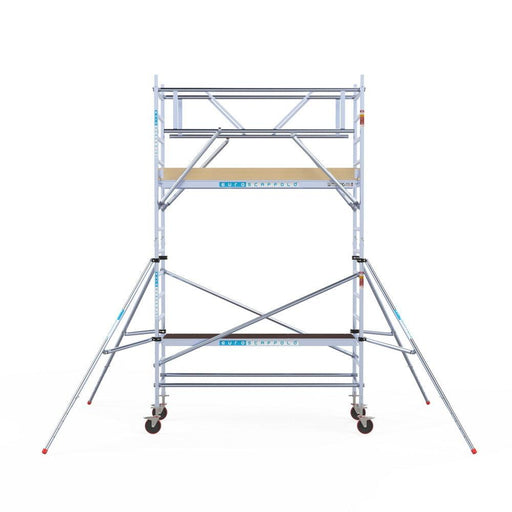 Rollgerüst Euroscaffold Basic Plus 90x250 5,2m Arbeitshöhe freistehend mit Carbon - GerüstExpress