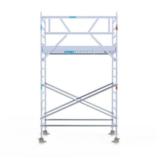 Rollgerüst Eurogerüst Original 135x250 5,2m Arbeitshöhe an der Fassade - GerüstExpress