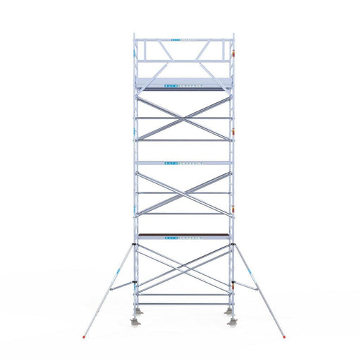 Rollgerüst Eurogerüst Original 135x250 8,2m Arbeitshöhe an der Fassade - GerüstExpress